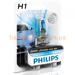 Philips H1 Diamond Vision, 5000K, 1 шт (12258DVB1)